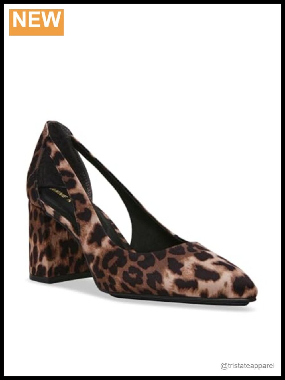 Anne Klein Berkeley Faux Suede Block Heel Pump Slingback